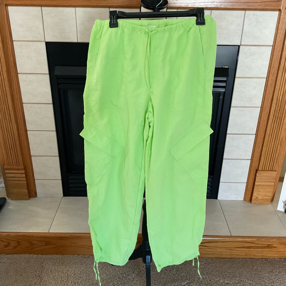 No Boundaries Neon Green Track Pants